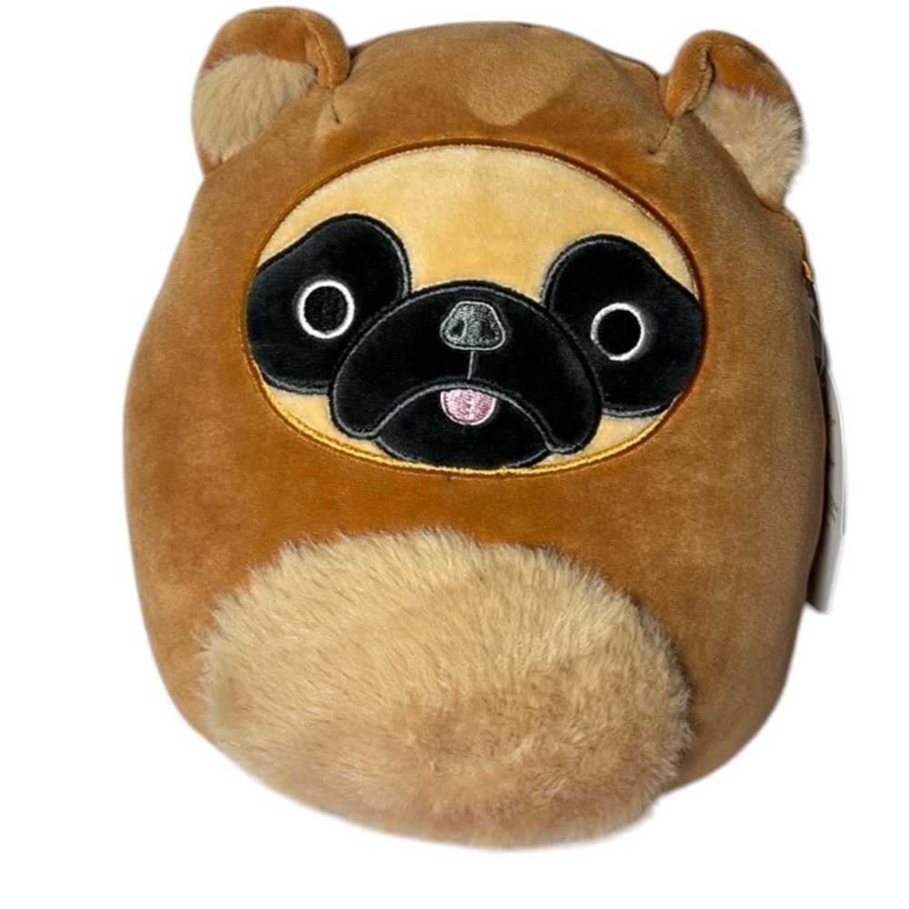 Squishmallow 8" Dally the Pug Super Soft Plush Toy Pillow Pet EUC